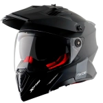 Шлем AXOR X-CROSS DUAL VISOR-E SC, с визором, цвет матовый черный (S)