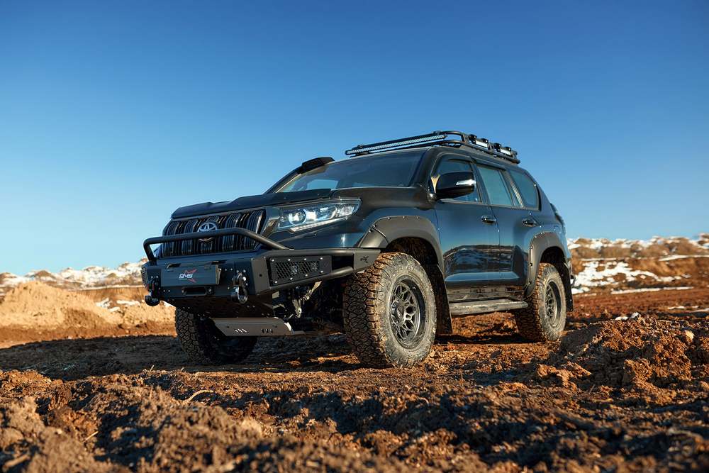 Бампер силовой передний BMS ALFA для Тойота Прадо 150 2018-2023