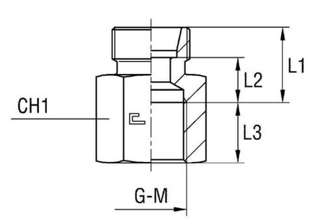 Соединение PS DS12 18х1.5 (корпус)