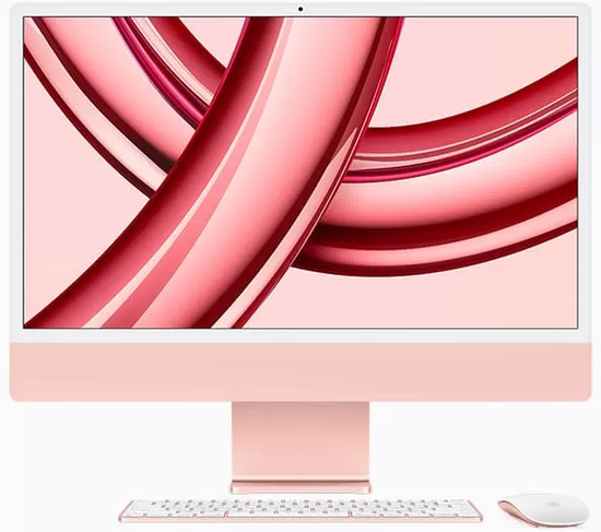 Apple iMac 24" Retina 4,5K, M3 2023 (8C CPU, 10C GPU), 8 Гб, SSD 512 Гб, розовый