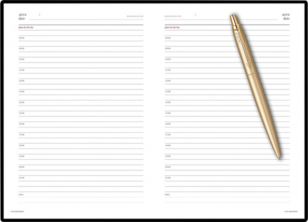 Подарочный набор: Шариковая ручка Jotter XL Gold и Ежедневник недатированный золотистый золотой срез