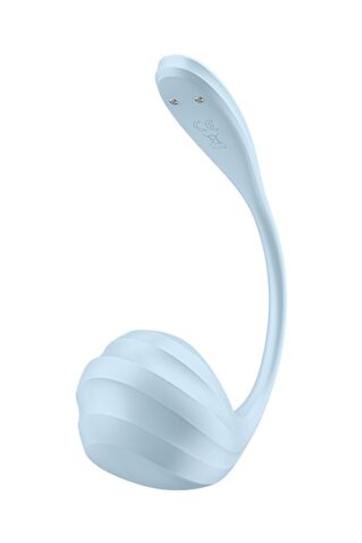 Голубое виброяйцо Smooth Petal (Цвет: голубой)