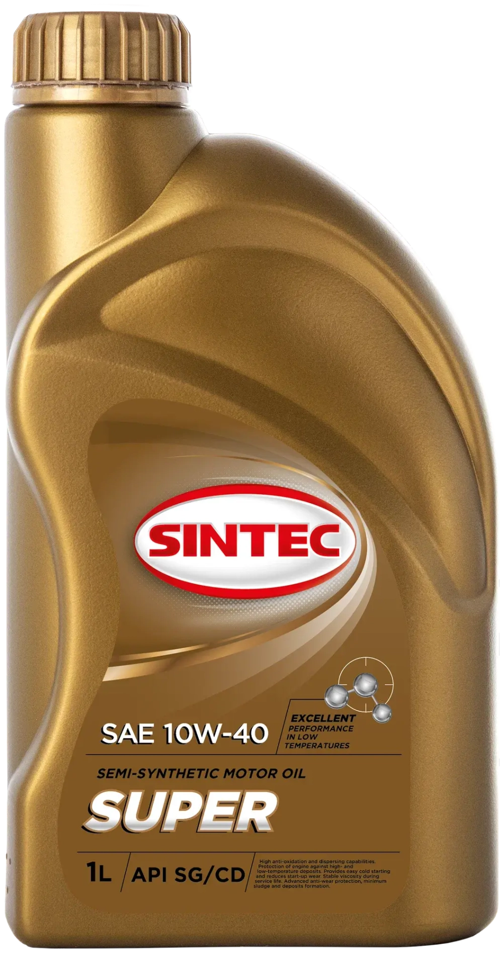 SINTEC Масло мотор. п/с Супер SAE 10w40 API SG/CD 1л