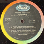 Frank Sinatra with Gordon Jenkins And His Orchestra ‎– Where Are You? (Дания)