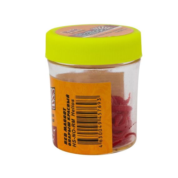 Насадка искусственная съедобная Опарыш красный (Red maggot) Helios (HS-NO-RM)