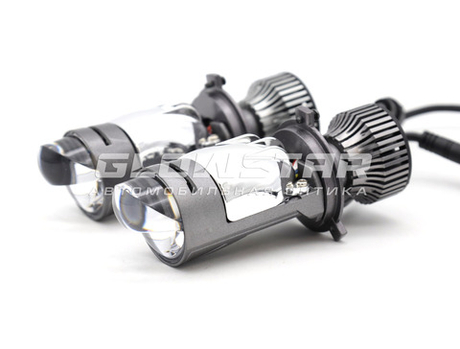Мини-линзы H4 MINI M01K, 55W, 12V (комплект, 2шт)