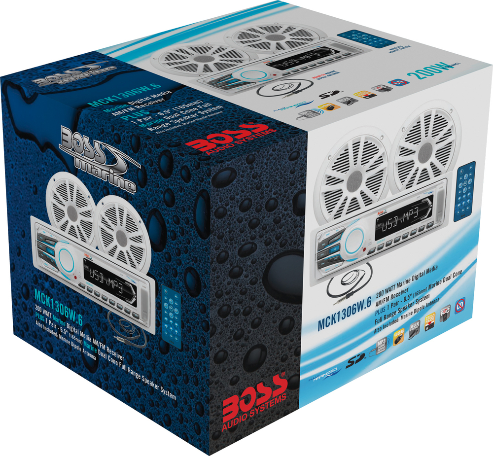 Морская аудиосистема Boss Audio MCK1306W.6, 180 Вт