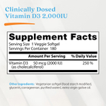 Doctor's Best, Витамин D3, 50 мкг (2000 МЕ), 180 растительных капсул