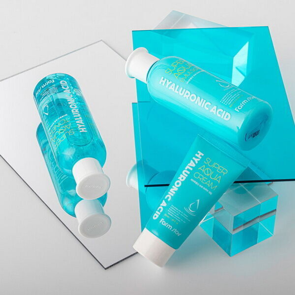 Набор из 3-х средств с гиалуроновой кислотой FarmStay Hyaluronic Acid Super Aqua Skin Care 3 Set