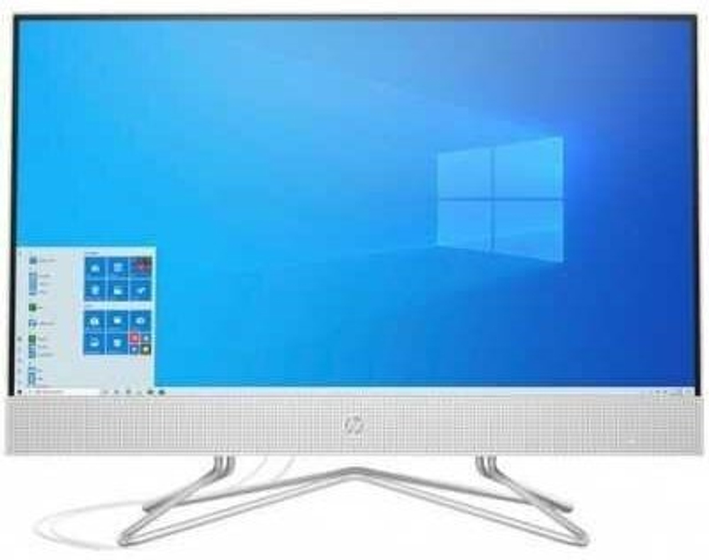 Моноблок HP 24-df0033ur. Конфигурация: Intel Pentium Silver J5040 2 ГГц/4 ГБ/256 ГБ SSD/Intel UHD Graphics 605/Windows 10 Домашняя/23.8"/1920х1080 пикс.
