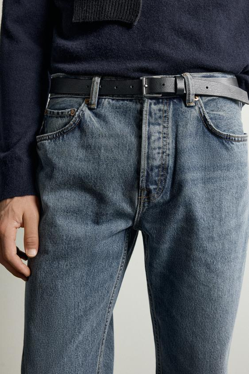 ZARA ДЖИНСЫ STRAIGHT FIT, ИНДИГО