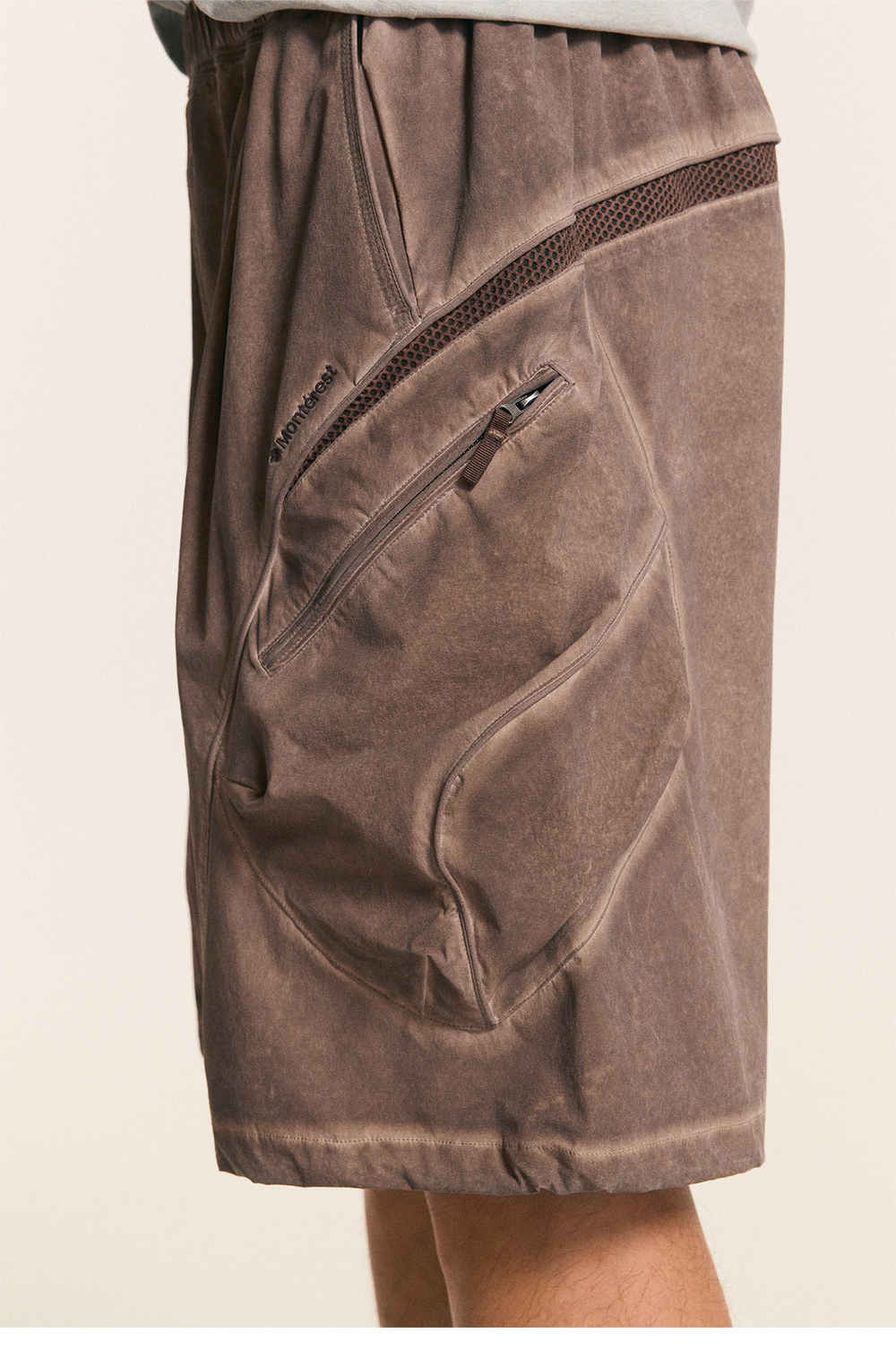Шорты Nothomme Monterest Garment Dyed коричневый