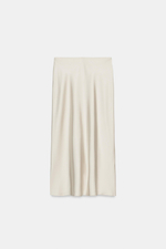 АТЛАСНАЯ ЮБКА МИДИ В ГОРОШЕК — ZARA