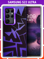 Дизайнерский чехол из пластика для SAMSUNG GALAXY S22 ULTRA с усиленной защитой камеры и глянцем