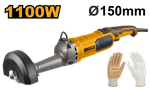 Прямая шлифовальная машина INGCO SG11008 INDUSTRIAL 1100 Вт 150 мм