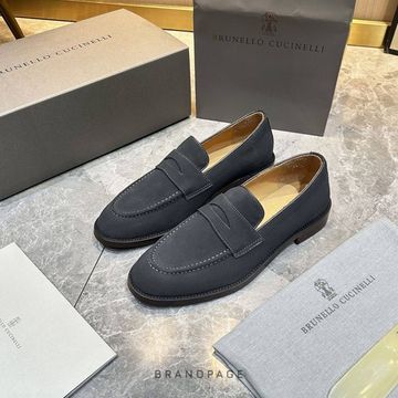 Лоферы серые от Brunello Cucinelli BP5-640170