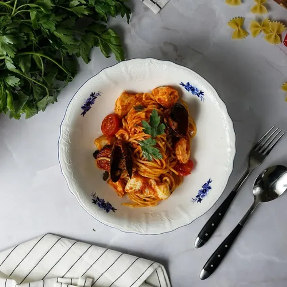 Салатник 1100 мл d 23,6 см h6,7 см Blue Flower P.L. Proff Cuisine [6]