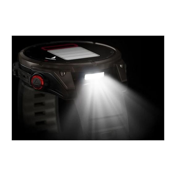 Умные часы GARMIN FENIX 8 PRO 47mm Amoled Sapphire Lens Titanium With Chestnut Leather Band Plus Pabble gray silicone