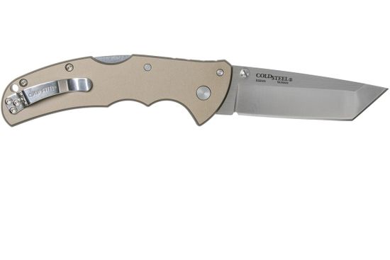 Складной нож Cold Steel 58PT Code-4 Tanto Point Plain c клинком из стали CPM-S35VN, рукоять алюминий