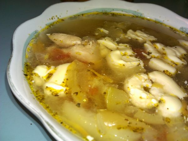 Куриный быстросуп с овощами Куриный быстросуп с овощами