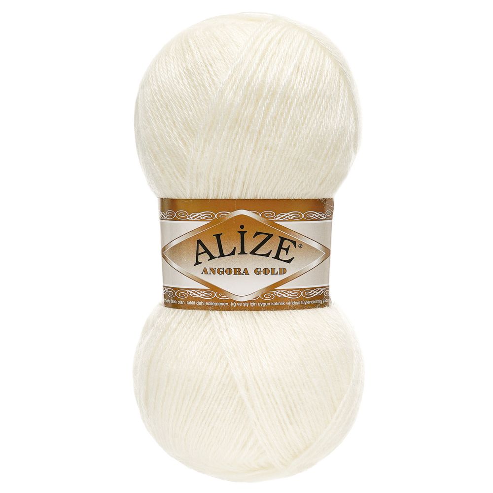 Пряжа Alize (Ализе) Angora Gold / уп.5 мот. по 100 г, 550м, 450 жемчужный A