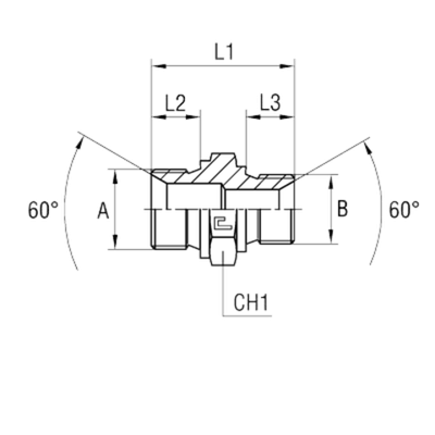 Соединение P BSP 3/8 - 22х1.5
