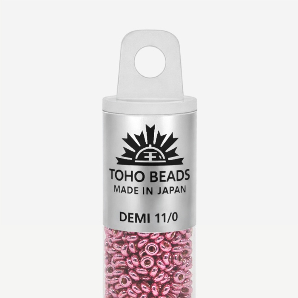 Японский бисер TOHO Demi 11/0 (№PF553), металлизированный, непрозрачный глянцевый