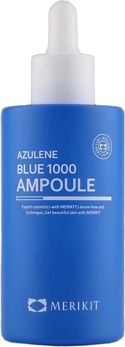 MERIKIT Сыворотка с азуленом для чувствительной кожи- Azulene Blue 1000 Ampoule,100 мл