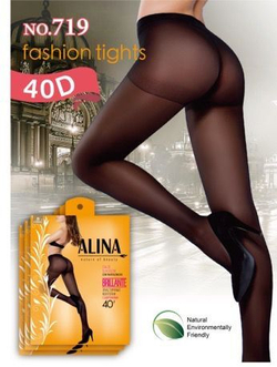 Эластичные колготки с шортиками ALINA 40 дэн 20 шт.