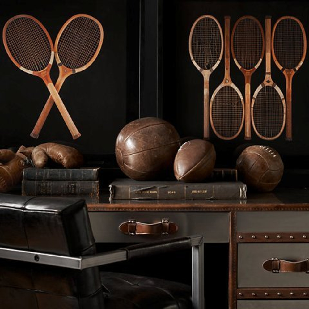 Картина Restoration Hardware Ракетки 5 шт США фото
