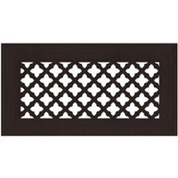 Вентиляционная решетка под подоконник и столешницу стальная плоская DECOR/плоская/ЧС/2 мм