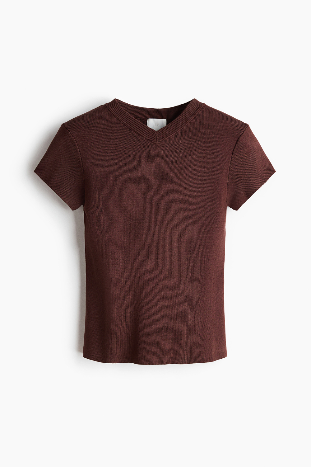 Тонкая трикотажная футболка из вискозной смеси - H&M
