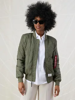 Куртка утепленная женская ALPHA INDUSTRIES L-2B QUILTED FLIGHT JACKET