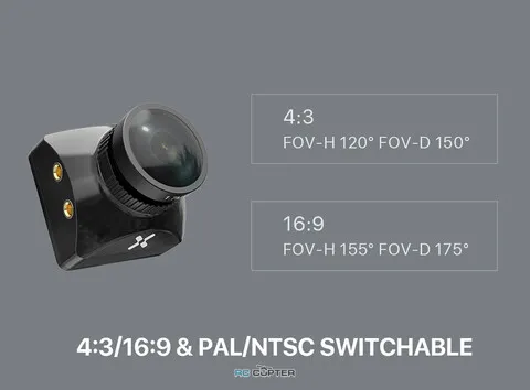 Курсовая камера Foxeer T-Rex Mini 1500TVL 6ms Low Latency Super WDR FPV Camera black HS1253