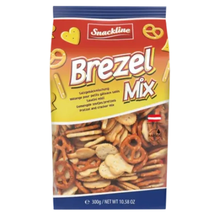 Соленое печенье “Brezel mix” ТМ Snackline, 300 г