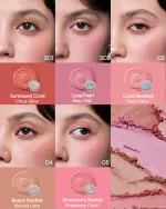 Сатиновые румяна Flower Knows Shell's Jewel - 05 Strawberry Bubble