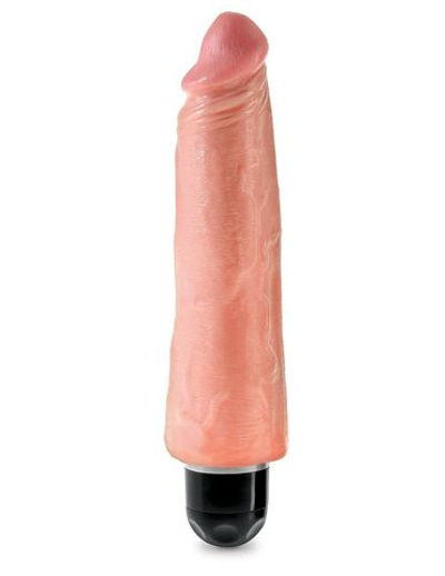Телесный вибратор-реалистик 8 Vibrating Stiffy - 24,8 см. (Цвет: телесный)
