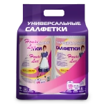Салфетки универсальные HOUSE LUX DUO 22*23 рулон net, 2*125шт