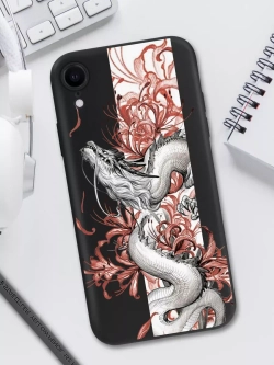 Чехол на iPhone Xr с принтом Дракон