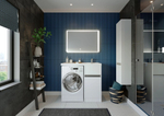 Тумба под стиральную машину AQUATON Лондри 400 под раковину Лондри 105 (1A236001LH010)