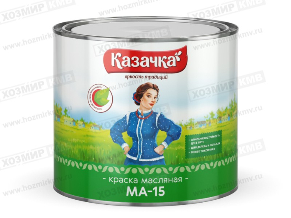 (КАЗАЧКА) Краска Красная МА-15 1,9кг
