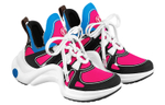 LOUIS VUITTON Archlight 1.0 Fabric Abrasion Resistant Abrasion Resistant Low top Casual Shoes Women"s Pink Blue White