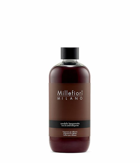 Наполнитель для ароматического диффузора Сандал и бергамот, Millefiori Milano