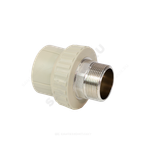 Муфта PP-R комбинированная серая Дн 63х2" НР под ключ VALFEX 10135063Г