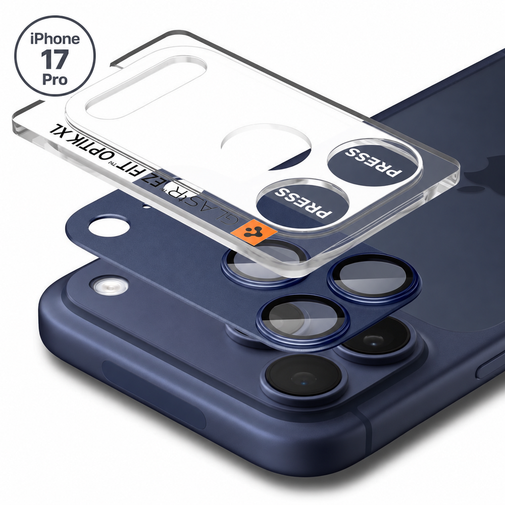 Защита камеры Spigen Glas.tR EZ Fit Optik Pro XL для iPhone 17 Pro Blue