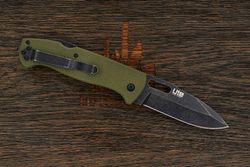 Нож складной Kizlyar Supreme Ute, клинок 85мм, сталь 440C, рукоять G10 зелёный