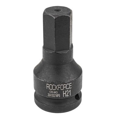 Головка-бита ударная 6-гранная 21мм, 3/4'' RockForce RF-26410021MPB