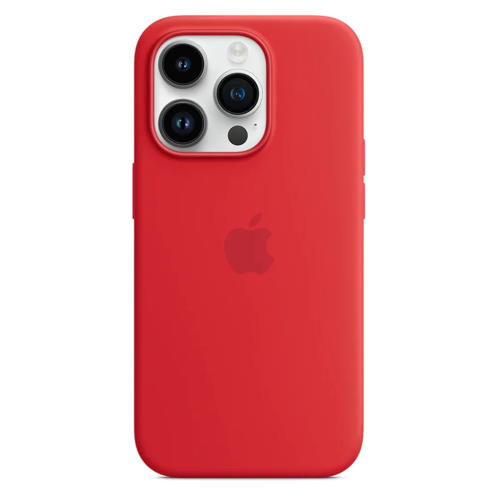 Силиконовый чехол с поддержкой MagSafe Apple Silicone Case для iPhone 14 Pro, Red (Красный)