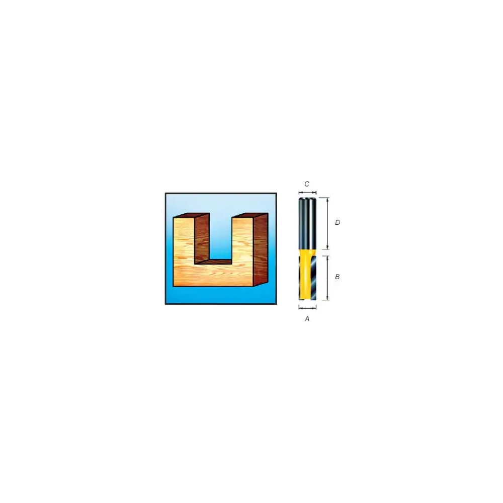Пазовая фреза с одной режущей кромкой 6х19х6 мм Makita D-47416
