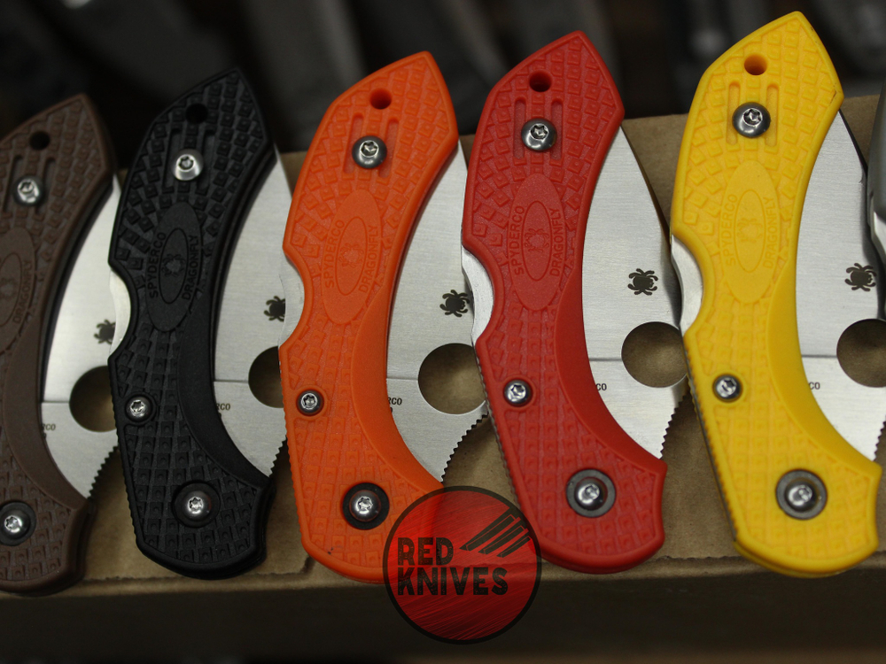 Нож Spyderco Dragonfly 2 C28PYL2 - желтая рукоять